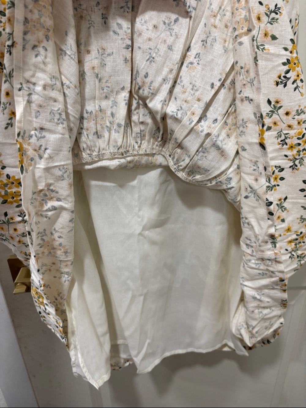 Joie Cream Maxi Skirt with Yellow Floral Print - Picture 3 of 6